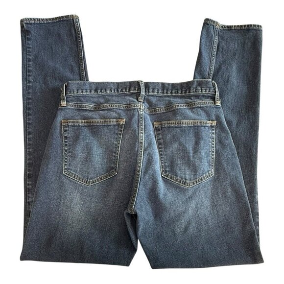 Old Navy Mens Straight Leg Athletic Built In Flex~Size 32x34~Blue Stretch Denim - Picture 8 of 10